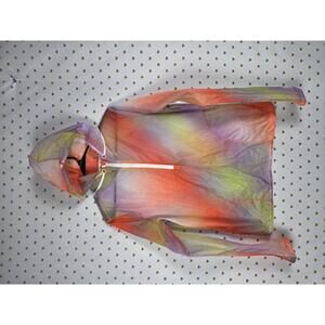 Victorias Secret SPORT Raincoat Rain Jacket Slicker hooded small Windbreaker